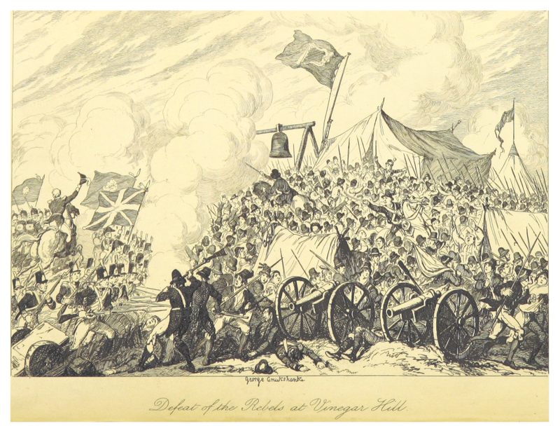 Rebelión Irlandesa de 1798. Ilustración: Wikipedia